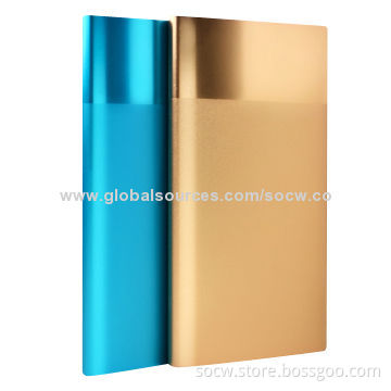 Slim Aluminum Alloy Power Banks with 6,000mAh Capacity